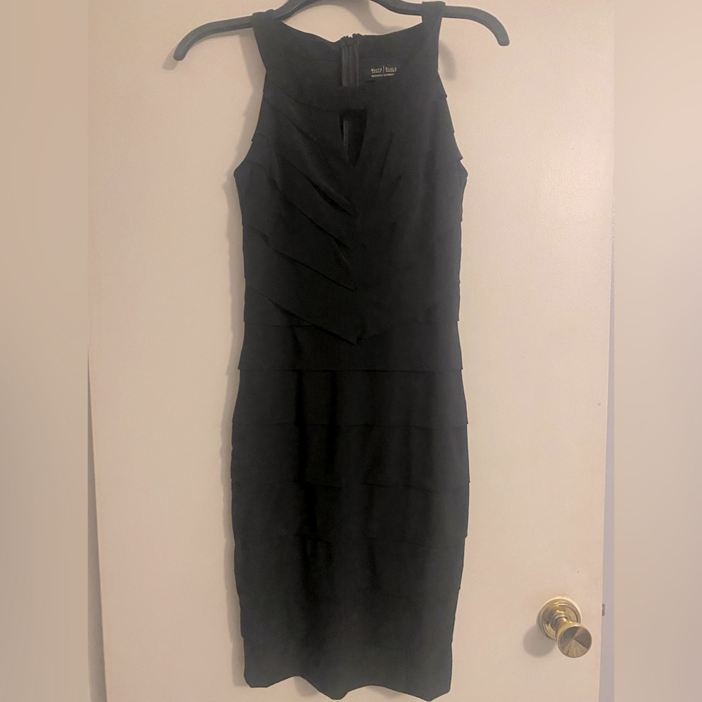 White House Black Market Slimming Black Dress